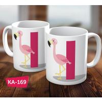 I Harfli Kupa Bardak Flamingo Hediye